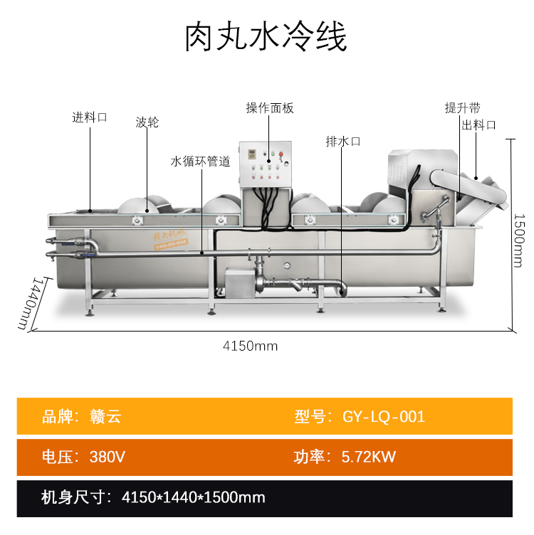 赣云中央厨房肉丸加工流水线（日产万斤）(图17)